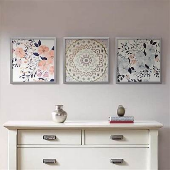 Macy's | Wall Decor | Intelligent Design Summer Bliss Silver Framed ...